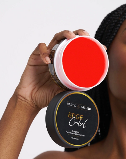 BASK & LATHER Strong Hold Edge Control Gel with Castor Oil 3pcs