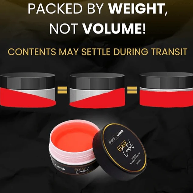 BASK & LATHER Strong Hold Edge Control Gel with Castor Oil 3pcs